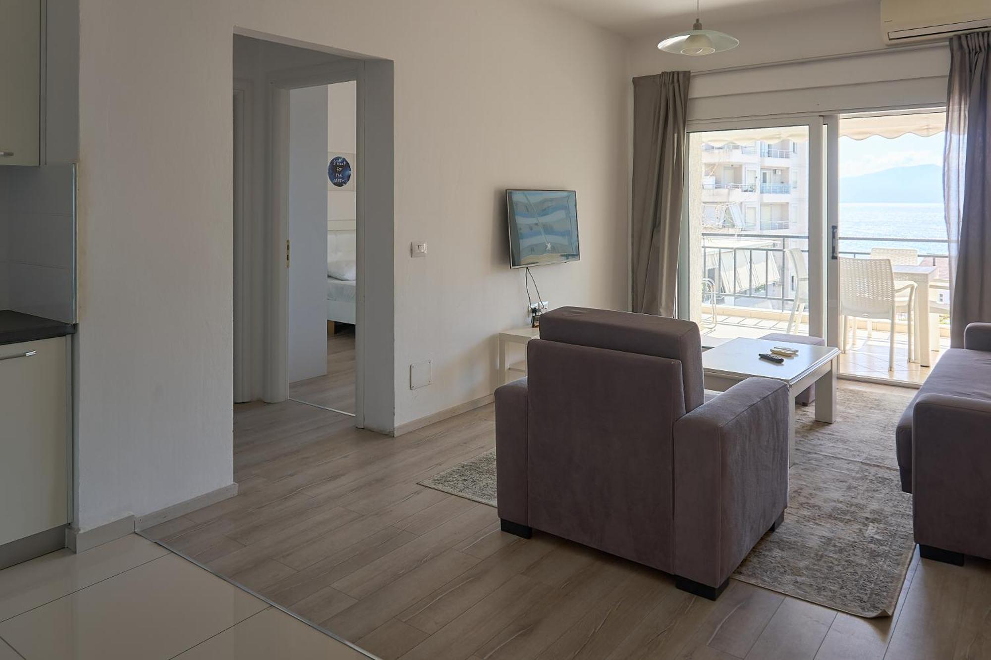 Morina Sea View Apartment Sarandë Esterno foto